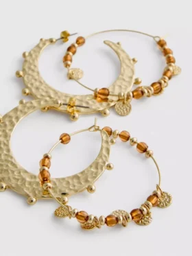 2-pack Paula Echevarría boho-örringar