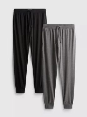 2-pack pyjamasbyxor i jersey