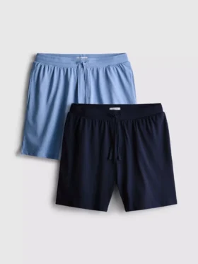 2-pack pyjamashorts med dragsko