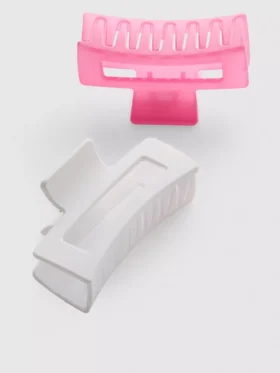 2-pack rektangulära hårklämmor