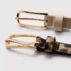 2-pack smala bälten i konstläder