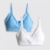 2-pack sömlösa braletter med spetskant