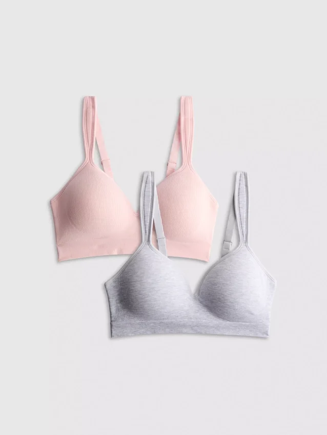 2-pack sömlösa loungebh:ar
