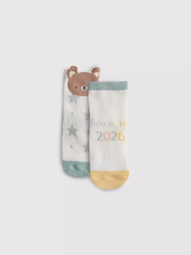 2-pack strumpor ”Born in 2026”