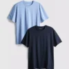 2-pack T-skjortor med rund hals