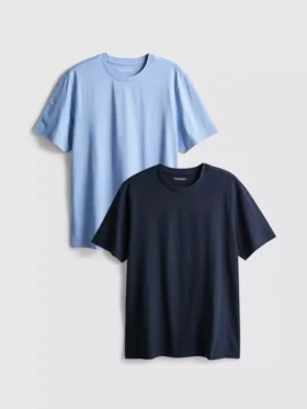 2-pack T-skjortor med rund hals