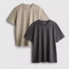 2-pack T-skjortor med rund hals