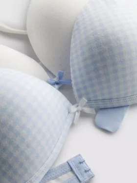 2-pack trådlösa behåar med hög bomullshalt