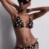 2-pack tryckt triangel-bikinitopp
