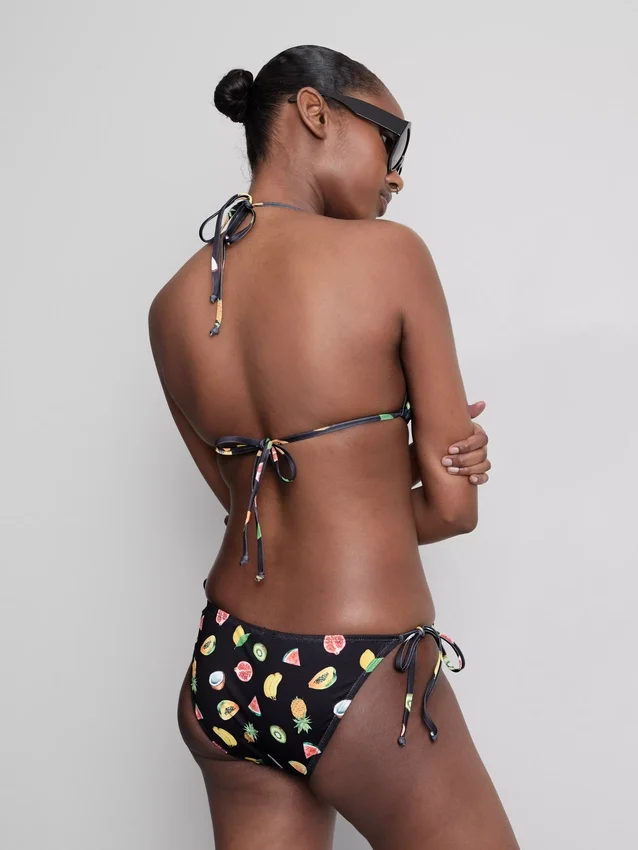 2-pack tryckt triangel-bikinitopp