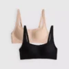 2-pack utjämnande Shapewear-crop-top