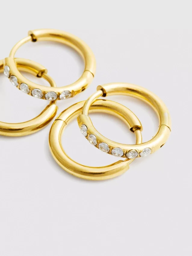 2-pack vattentäta Diamanta-örringar
