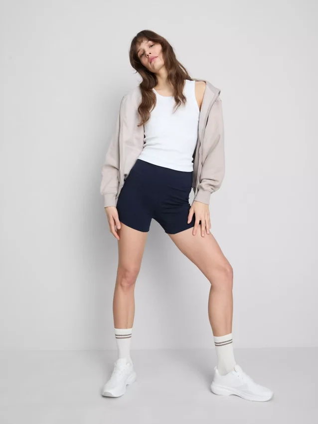 2-pack yogashorts med hög midja