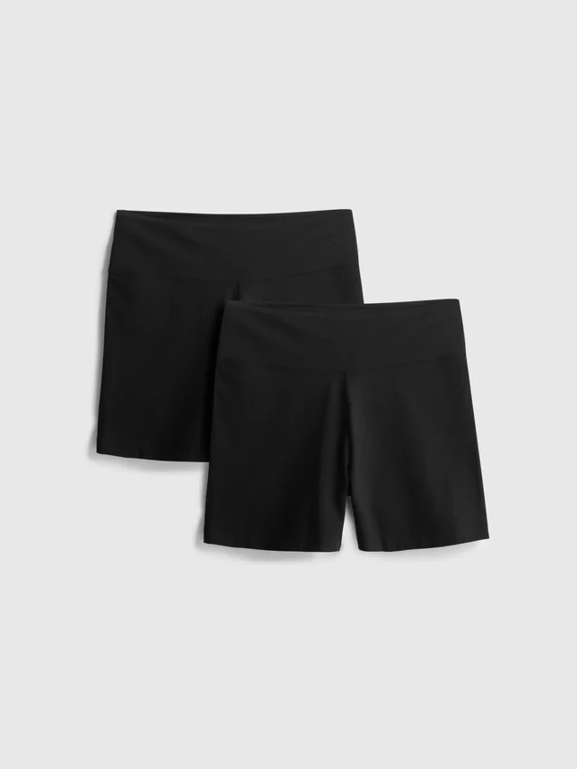 2-pack yogashorts med hög midja