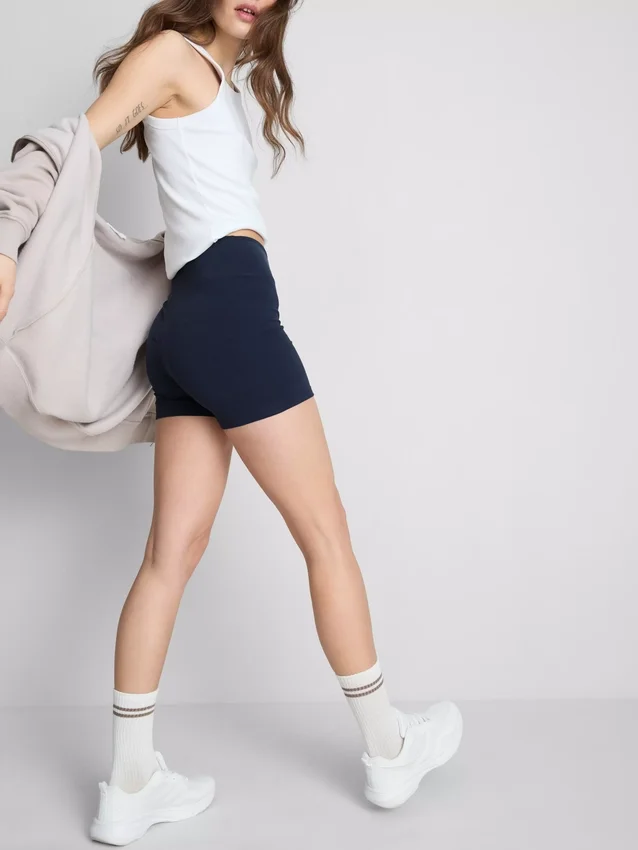 2-pack yogashorts med hög midja