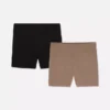 2-pack yogashorts med hög midja