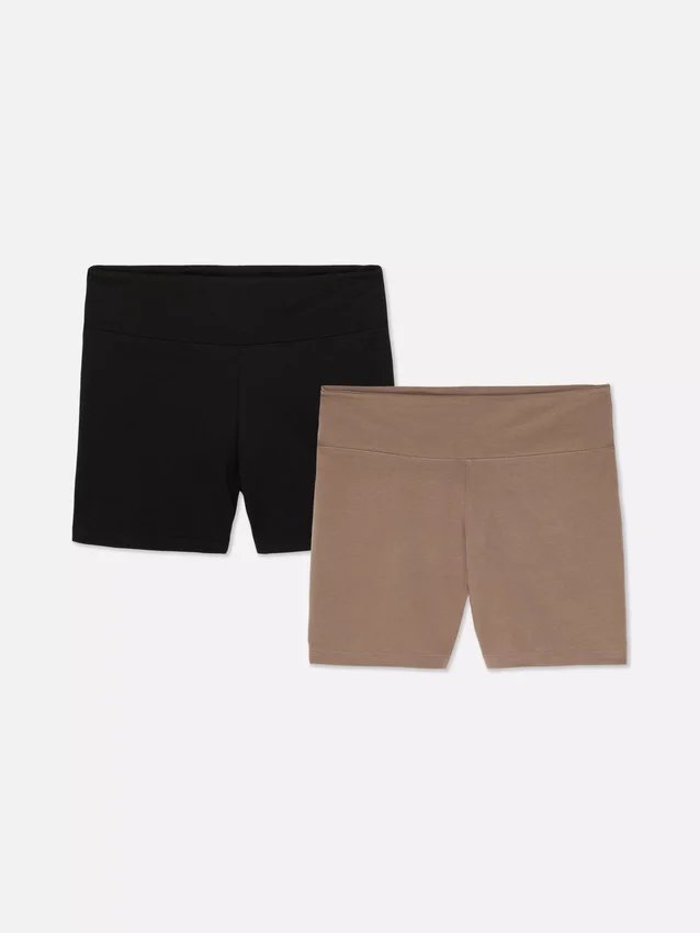 2-pack yogashorts med hög midja