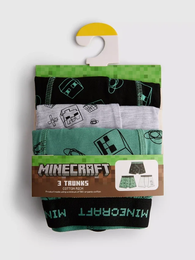 3–15 år | 3-pack Minecraft-badbyxor