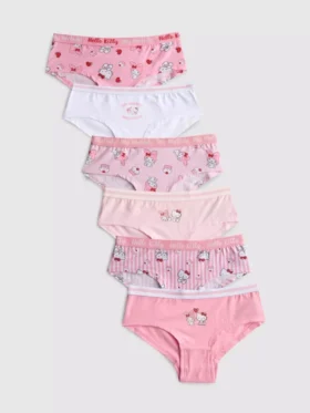 3–15 år | 6-pack Hello Kitty-kalsonger i hipster-modell