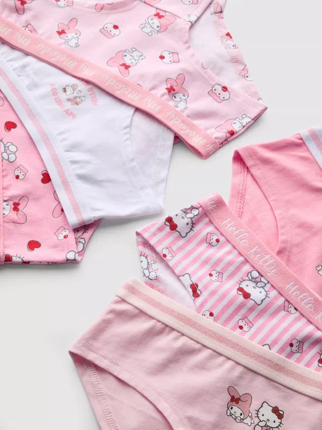 3–15 år | 6-pack Hello Kitty-kalsonger i hipster-modell