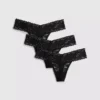 3-pack bandeau-stringtrosor i spets
