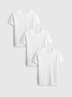 3-pack bas-T-shirts med rund hals
