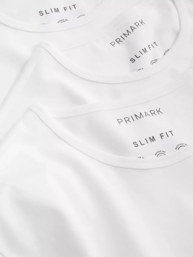 3-pack bas-T-shirts med rund hals