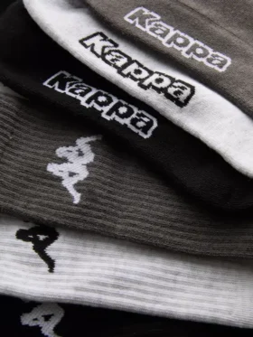 3-pack bomullsrika Kappa-strumpor i crew-längd