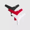 3-pack bomullsrika Miami-stringtrosor