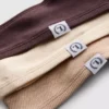 3-pack bomullsrika ribbade Miami-stringtrosor