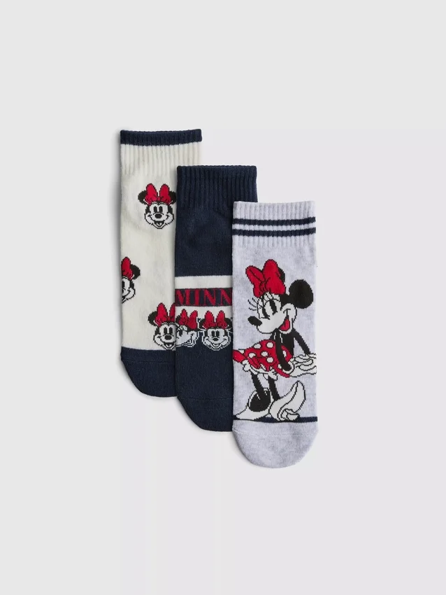 3-pack Disney Minnie Mouse-ankelstrumpor
