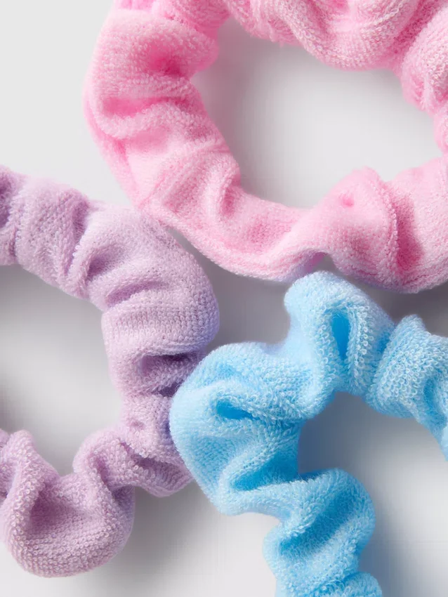 3-pack frotté-scrunchies