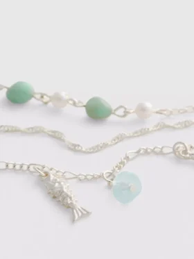 3-pack halsband med blandade berlocker