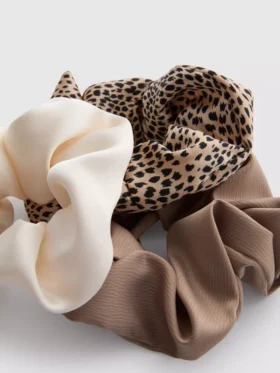 3-pack hårsnoddar i satin
