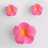 3-pack hårspännen med blommotiv
