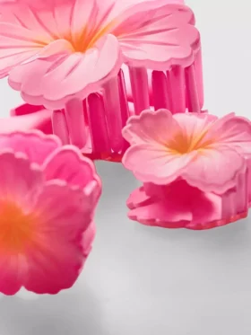 3-pack hårspännen med blommotiv