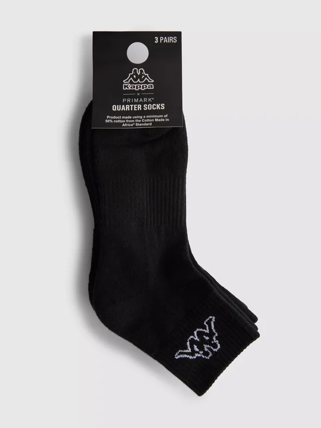3-pack Kappa x Primark kortare strumpor