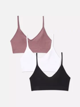 3-pack korta, sömlösa cami-braletter