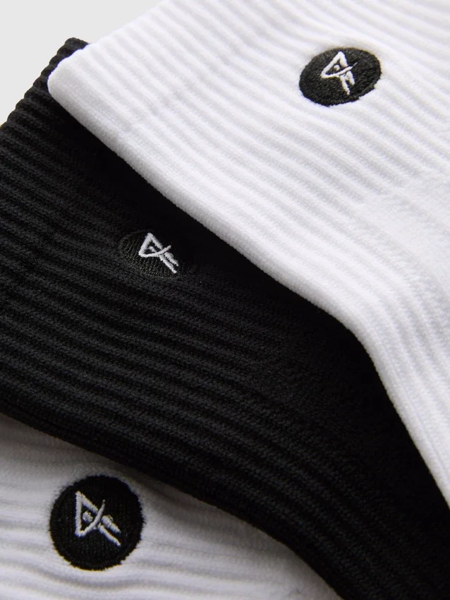 3-pack mikrofiber-strumpor i kvartslängd för sport