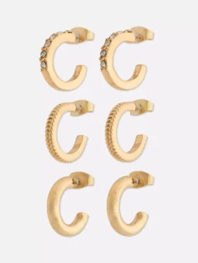 3-pack mini-ringörhängen