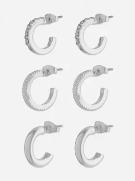 3-pack mini-ringörhängen