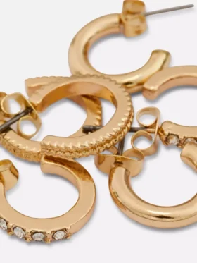 3-pack mini-ringörhängen