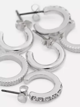 3-pack mini-ringörhängen