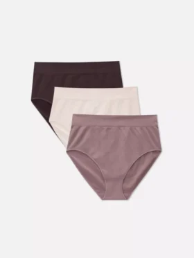 3-pack sömlösa trosor med hög midja