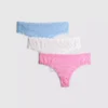 3-pack stringtrosor helt i spets