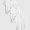 3-pack T-shirtar med V-ringning