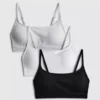 3-pack trådlösa crop-braletter