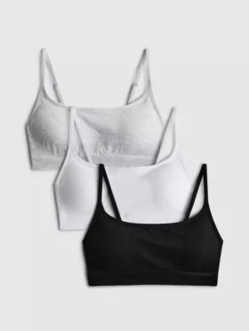 3-pack trådlösa crop-braletter