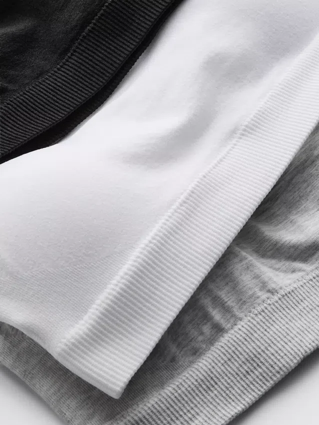 3-pack trådlösa crop-braletter
