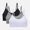 3-pack trådlösa, korta cami-braletter